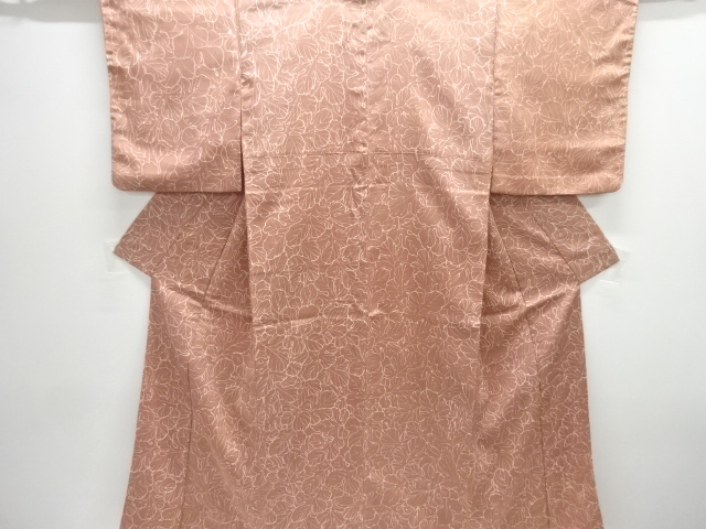 JAPANESE KIMONO / KOMON / SILK / LEAVES